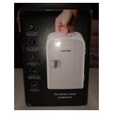 Chefman 4L Portable Mini Fridge with Warming Function, White