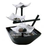 HoMedics EnviraScape Silver Springs, Indoor Fountain, River Rocks, AC Adaptor