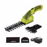 Sun Joe HJ604C Cordless Grass Shear + Hedger, 2-in-1, 7.2 V, Green