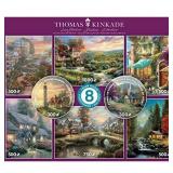 Ceaco - National Parks 8 in 1 Multipack Jigsaw Puzzle Bundle Set - (2) Round 300, (4) 550, (1) 750, (1) 1000 Pieces, Kids and Adults