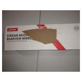 Jansite 10 inches 2.5K Car DVR Touch Screen Stream Media Dual Lens Video Recorder Rearview mirror Dash cam Front and Rear camera