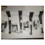 Pintle Hinge Strap for Doors and Gates Black Iron Shutter HInge Set of 4