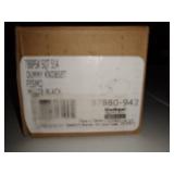 Kwikset Pismo Knob with Square Rose Single Dummy Door Knob in Iron Black