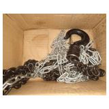 SPECSTAR 10 Feet Manual Hand Chain Block Hoist with 2 Hooks 1 Ton Capacity Red