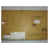 Walker Edison Set of 3 Hex Nesting Tables in Graphite and Gold