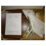 Walker Edison Set of 3 Hex Nesting Tables in Graphite and Gold