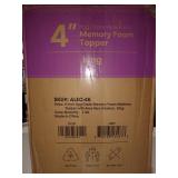 Best Price Mattress 4 Inch Egg Crate Memory Foam Mattress Topper with Calming Aloe Infusion, CertiPUR-US Certified, King