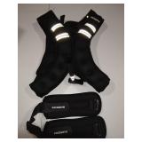 PACEARTH Weighted Vest with Ankle/Wrist Weights 6lbs-25lbs Adjustable Body Weight Vest with Reflective Stripe Workout Equipment for Strength Training, Cardio, Walking, Jogging, Running for Men Women