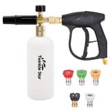 Twinkle Star Pressure Washer Gun Snow Foam Lance Cannon Foam Blaster, with Pressure Washer Nozzle Tip, Jet Wash Gun