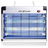 Phosooy Electric Bug Zapper, Aluminium Indoor Mosquito Killer with 20W Lamps 2800V Grid, Plug-in Hanging Insect Trap for Mosquito, Moth, Fly Killer Indoor Use