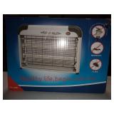 Phosooy Electric Bug Zapper, Aluminium Indoor Mosquito Killer with 20W Lamps 2800V Grid, Plug-in Hanging Insect Trap for Mosquito, Moth, Fly Killer Indoor Use