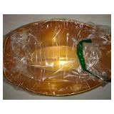80 oz Plastic Oval Luau Bowl For Parties & Weddings - Different Colors (Gold - 5)