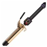 HOT TOOLS Signature Series Gold 1-1/4" Curling Iron, Black
