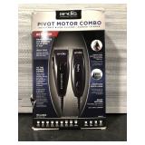 Andis 24075 Pivot Motor Clipper/trimmer Combo, Black