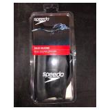Speedo Silicone Long Hair Swim Cap (Black)