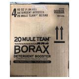 20 Mule Team Borax Detergent Booster & Multi-Purpose Household Cleaner, 65 Ounce, 4 Count