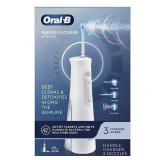 Oral-B - Water Flosser Advanced, Portable Oral Irrigator Handle with 2 Nozzles - White