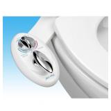 Luxe - Neo 180 Non-Electric Self-Cleaning Nozzle Universal Fit Bidet Toilet Attachment - White