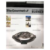Elite Gourmet - Electric Single Coil Burner - Black, Stainless Steel
