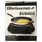 Elite Gourmet - Electric Single Cast Burner - Black