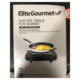 Elite Gourmet - Electric Single Cast Burner - Black