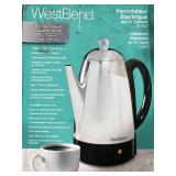 West Bend 54159 12-Cup Stainless Steel Percolator