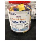 One Inch Square Color Tiles, 400 pieces