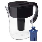 Brita Water Pitcher with 1 Longlast Filter, Large 10 Cup, Black