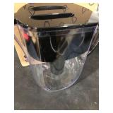 Brita Water Pitcher with 1 Longlast Filter, Large 10 Cup, Black
