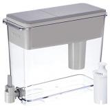 Brita Standard 18 Cup UltraMax Water, BPA Free, Gray, Dispenser with 1 Filter