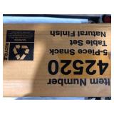 Winsome Wood Alex 5- Piece Snack Table Set, Natural Finish