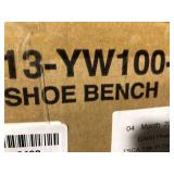 Rolanstar Shoe Bench with Coat Rack, 3-Tier Entryway Bench