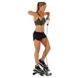Sunny Health & Fitness Mini Stepper Stair Stepper Exercise Equipment with Resistance Bands