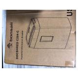 bonsaii Paper Shredder for Home Use, 6-Sheet Cross-Cut Paper Shredder, Small Shredders for Home, 4-Minute Continuous Running Time, 3.4 Gallons Wastebasket, Black (C204-C)