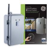 GE Z-Wave Direct-Wire Outdoor/Indoor Smart Switch, 40 Amp, Gray