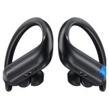 True Wireless Earbuds, Elecder D17 Running Sport Bluetooth Headphones with Mic Waterproof IPX7 Bass Earphones Headset with Charging Case, for Gym Workout CHARGING CANLE NOT INCLUDED, COMPATIBLE WITH A
