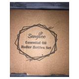 25 Pack Roller Bottles, sungwoo 10 ml Essential Oil Glass Roller Bottles with Stainless Steel Roller Balls