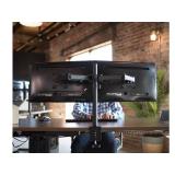 VIVO Dual LCD LED 13 to 27 inch Monitor Desk Mount Stand, Heavy Duty Fully Adjustable, Fits 2 Screens, STAND-V002
