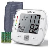 Roffie Blood Pressure Monitor, Accurate Automatic Upper Arm Blood Monitor Machine and Heart Rate Pulse with 8.6"-16.5" Wide Cuff Range (22 to 42cm), 90 Sets Memory, Large 3.4-inch Backlit Display