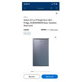 Galanz 3.3 cu ft Single Door Mini Fridge in Stainless Steel