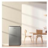 Galanz 3.3 cu ft Single Door Mini Fridge in Stainless Steel