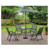 Mainstays Albany Lane 6 Piece Outdoor Patio Dining Set, Grey