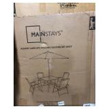 Mainstays Albany Lane 6 Piece Outdoor Patio Dining Set, Grey