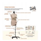 Dritz My Double Designer-Medium Dress Form, Ivory