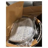 Better Homes & Gardens Ventura Outdoor Kids Stationary Egg Chair, Grey