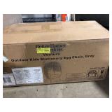 Better Homes & Gardens Ventura Outdoor Kids Stationary Egg Chair, Grey