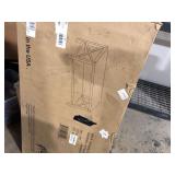 40 inch Metal X Coffee Table in Reclaimed Barnwood with Black Metal