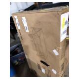 40 inch Metal X Coffee Table in Reclaimed Barnwood with Black Metal