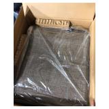 2pc Patio Swivel Rocking Chairs - Gray - Captiva Designs