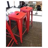 4 pack, Red Barstools - 30â Height